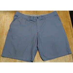 Adidas Men's Shorts Size 40 Blue Plaid Chino Golf Lightweight Outdoor